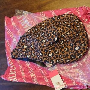Marley Lilly leopard oversized waist bag over the shoulder fanny pack BNWT